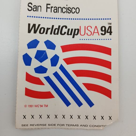 1994 FIFA World Cup Ticket Stub Game 42 Brazil vs Cameroon Stanford Stadium - Picture 12 of 12